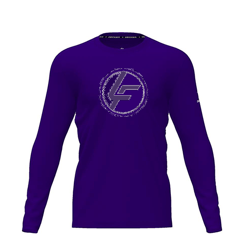 [FTLCDFPP-YXS-LOGO1] Dri Fit Performance T-Shirt (Youth XS, Purple, Logo 1, Long Sleeve)