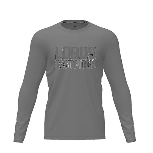 [FTLCDFGY-YXS-LOGO3] Dri Fit Performance T-Shirt (Youth XS, Gray, Logo 3, Long Sleeve)