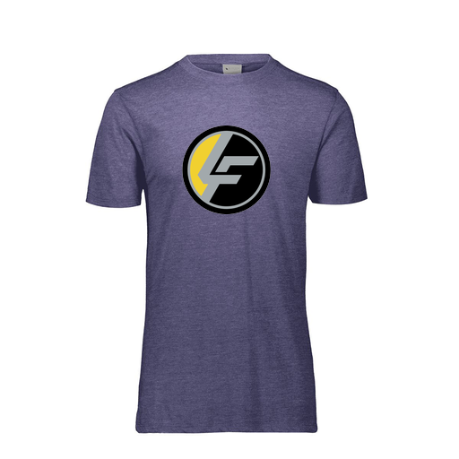 [FTSCUBNV-YS-LOGO1] Decker Youth Tri-Blend T-Shirt - Short Sleeve (Youth S, Navy, Logo 1)