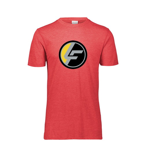 [FTSCUBRD-YS-LOGO1] Decker Youth Tri-Blend T-Shirt - Short Sleeve (Youth S, Red, Logo 1)