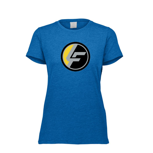 [FTSCUBRY-FAXS-LOGO1] Decker Women's Tri-Blend T-Shirt - Short Sleeve (Female Adult XS, Royal, Logo 1)