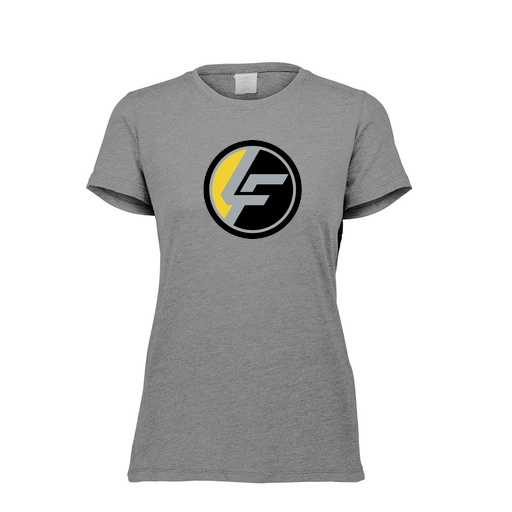[FTSCUBGY-FAXS-LOGO1] Decker Women's Tri-Blend T-Shirt - Short Sleeve (Female Adult XS, Gray, Logo 1)