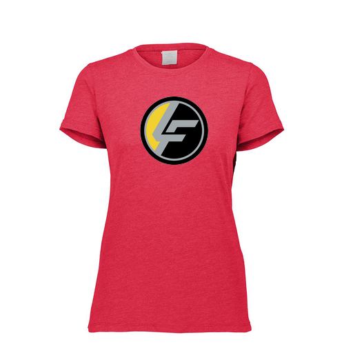 [FTSCUBRD-FAXS-LOGO1] Decker Women's Tri-Blend T-Shirt - Short Sleeve (Female Adult XS, Red, Logo 1)