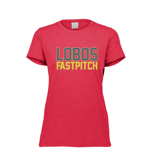 [FTSCUBRD-FAXS-LOGO3] Decker Women's Tri-Blend T-Shirt - Short Sleeve (Female Adult XS, Red, Logo 3)