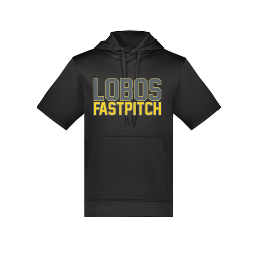 [6871.080.S-LOGO3] Men's Dri Fit Short Sleeve Hoodie (Adult S, Black, Logo 3)