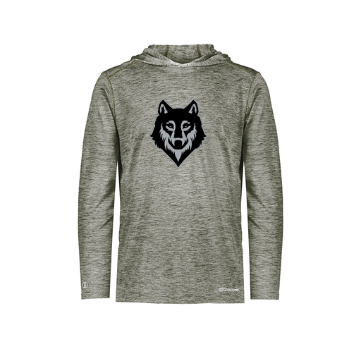 [FOLHCGGY-AS-LOGO2] Decker Men's Charge Hoodie (Adult S, Gray, Logo 2)