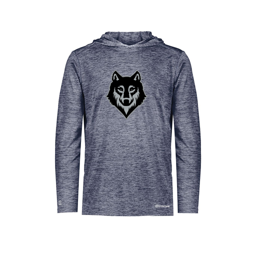 [FOLHCGNV-YS-LOGO2] Youth Charge Hoodie (Youth S, Navy, Logo 2)