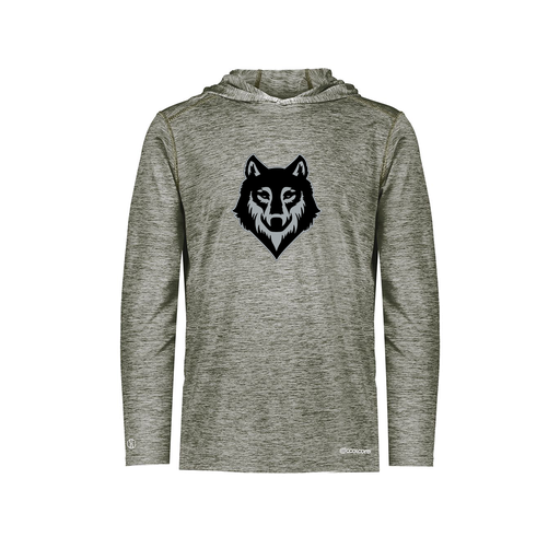 [FOLHCGGY-YS-LOGO2] Decker Youth Charge Hoodie (Youth S, Gray, Logo 2)