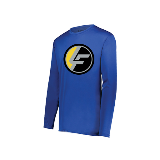[222822.060.XS-LOGO1] Men's LS Smooth Sport Shirt (Adult XS, Royal, Logo 1)