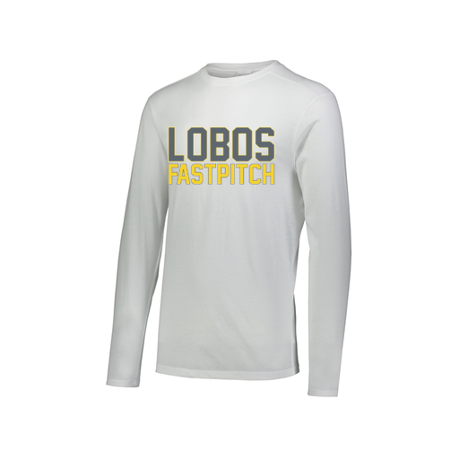 [FTLCUBWH-AXS-LOGO3] Decker Men's Tri-Blend T-Shirt - Long Sleeve (Adult XS, White, Logo 3)