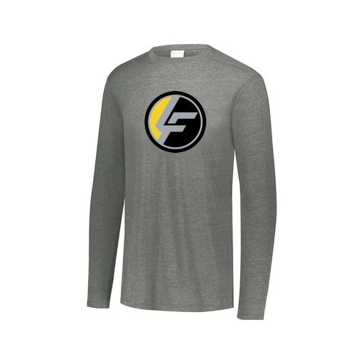 [3075.013.XS-LOGO1] Men's LS Ultra-blend T-Shirt (Adult XS, Gray, Logo 1)