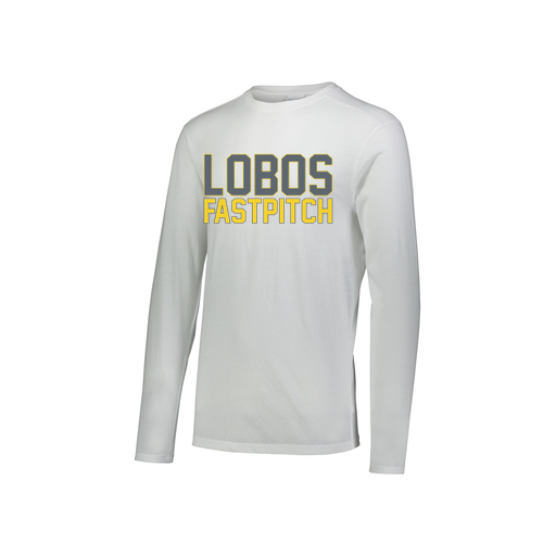 [FTLCUBWH-YS-LOGO3] Decker Youth Tri-Blend T-Shirt - Long Sleeve (Youth S, White, Logo 3)