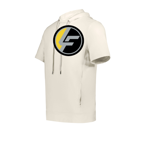 [222605-WHT-YS-LOGO1] YOUTH VENTURA SOFT KNIT SHORT SLEEVE HOODIE (Youth S, White, Logo 1)