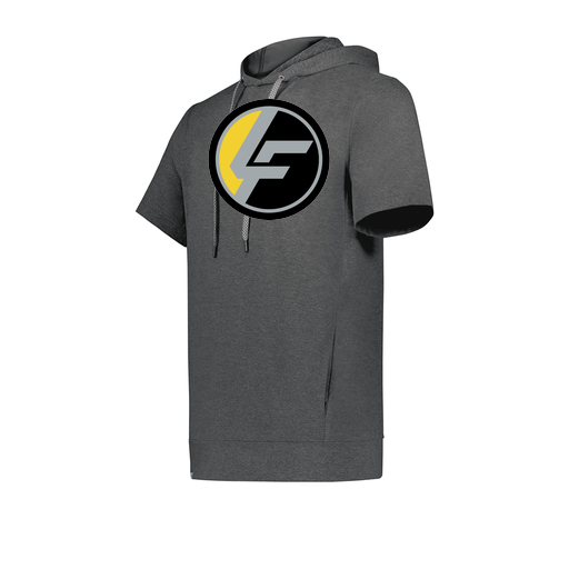[222605-GRY-YS-LOGO1] YOUTH VENTURA SOFT KNIT SHORT SLEEVE HOODIE (Youth S, Gray, Logo 1)