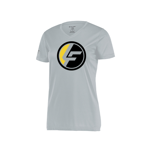 [222820.099.S-LOGO1] Ladies Movement Dri Fit Shirt (Female Adult S, Silver, Logo 1)
