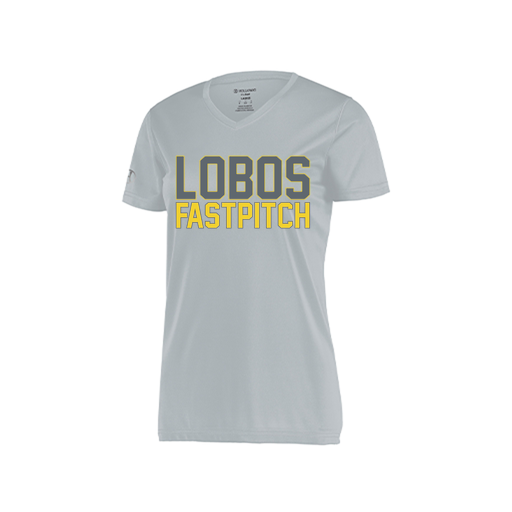 [222820.099.S-LOGO3] Ladies Movement Dri Fit Shirt (Female Adult S, Silver, Logo 3)